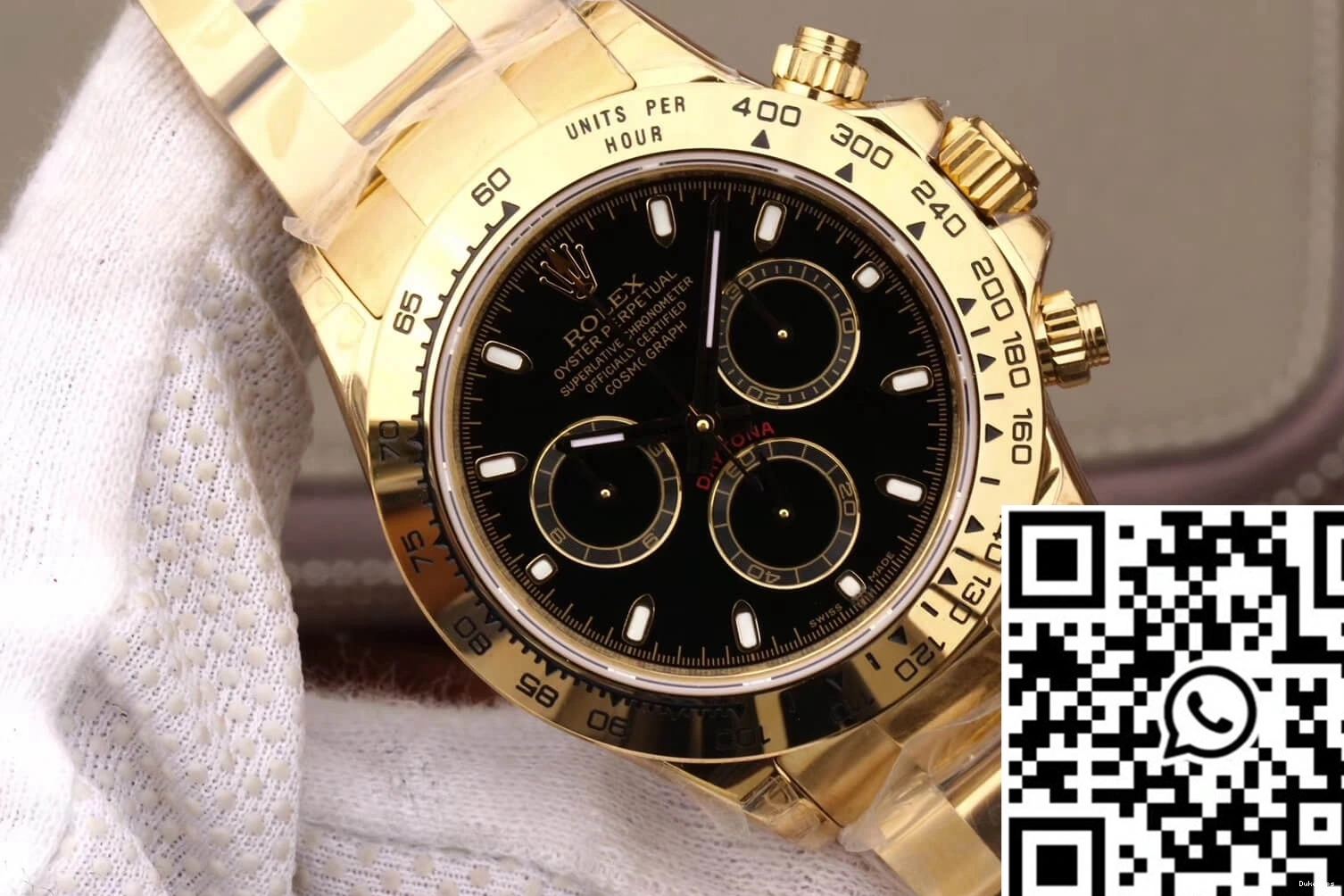 Dial Black Gold Factory M116508-0004 Rolex Daytona Cosmograph Yellow JH 0106
